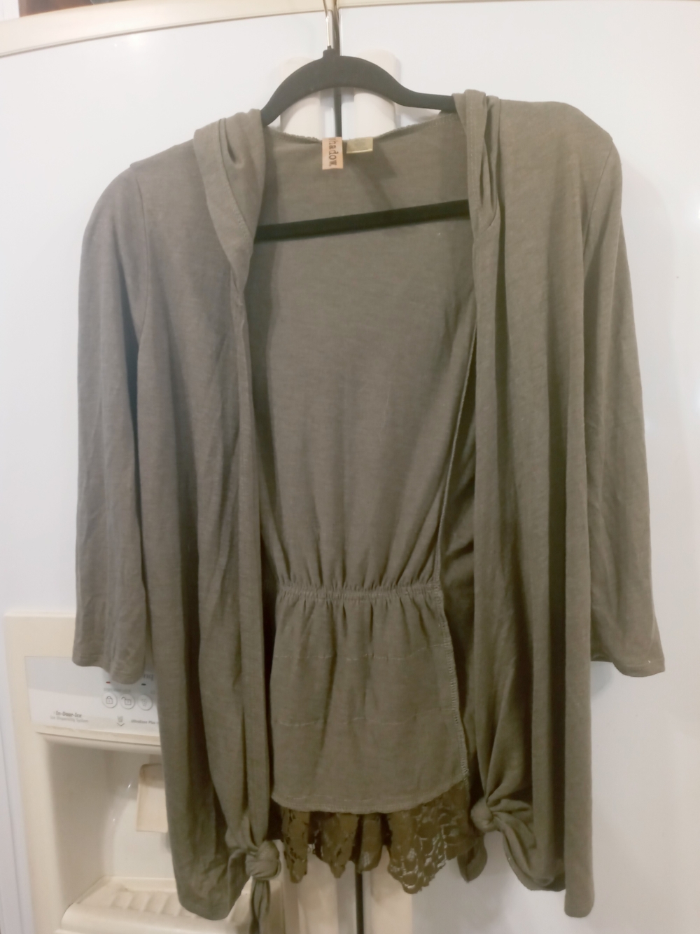 Women's Olive Green Cardigan